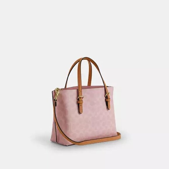 NWT Coach Mollie Tote Bag 25 In Signature Canvas With Charms (CER24) - Picture 2 of 12